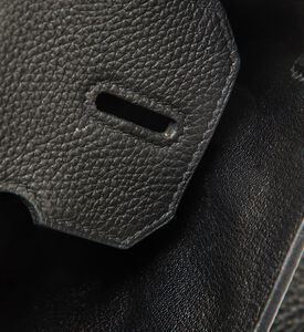 Hermes Preowned Hermes Noir Togo Leather Palladium Finish Birkin 30 Bag, Packshot View