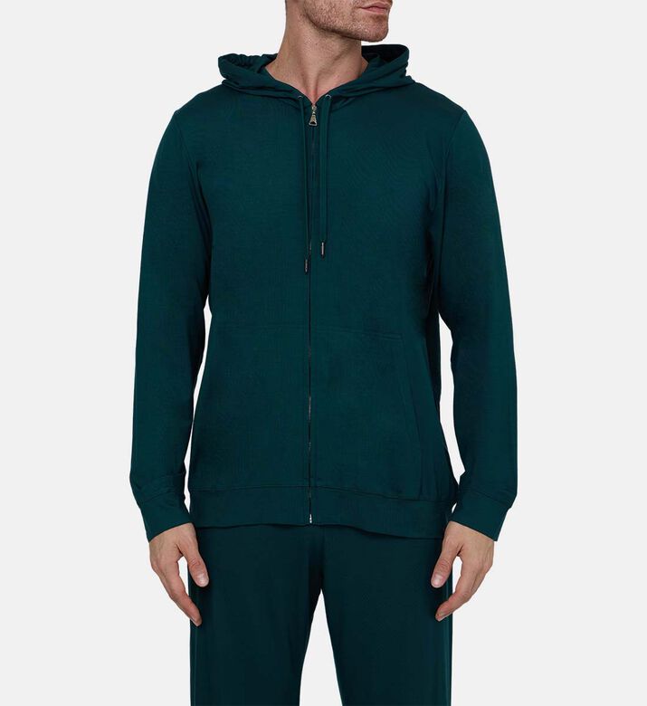 Basel Cotton Stretch Zipped Hoodie