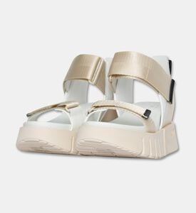 UN United Nude Cow Leather Wedge Heel Sandalssma, Cream, Eu-36, Packshot View