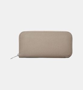 Camille Fournet Taurillon Grained Leather Wallet, Grey, Packshot View