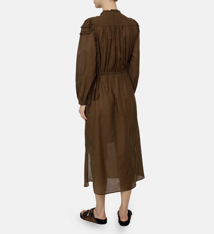 Button-down Long-sleeve Dress