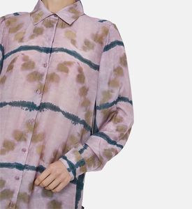 Striped Long-sleeve Button-up Shirt