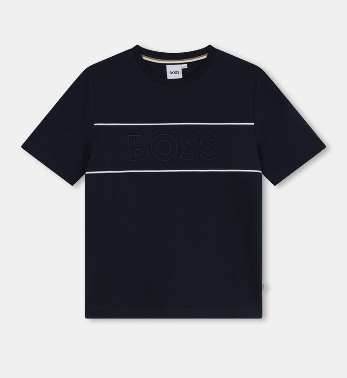 Boy Contrast Piping Pique T-shirt