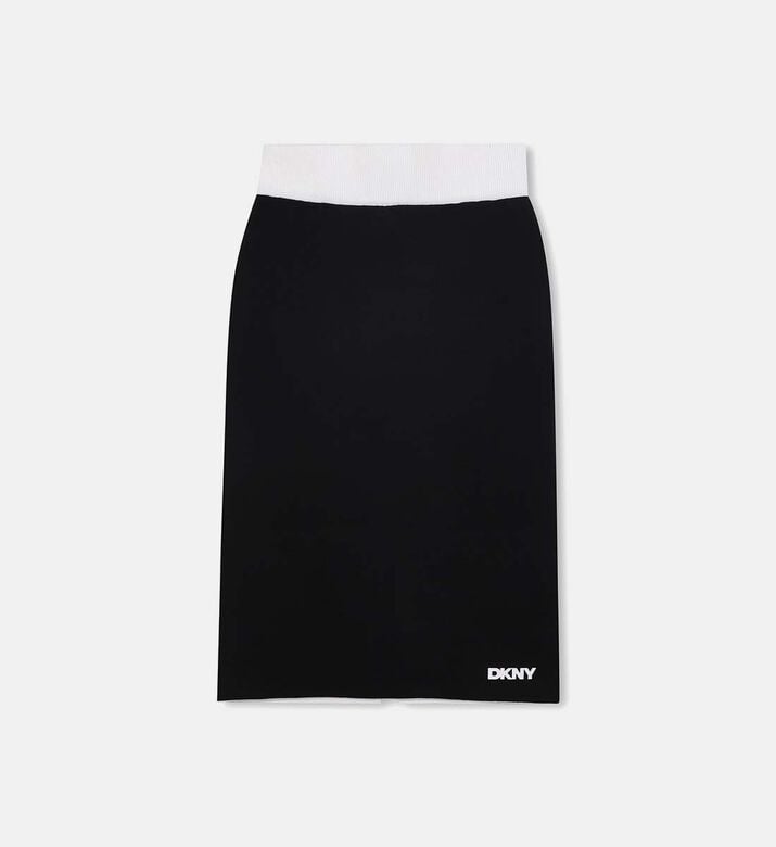 Knit Reversible Flared Skirt