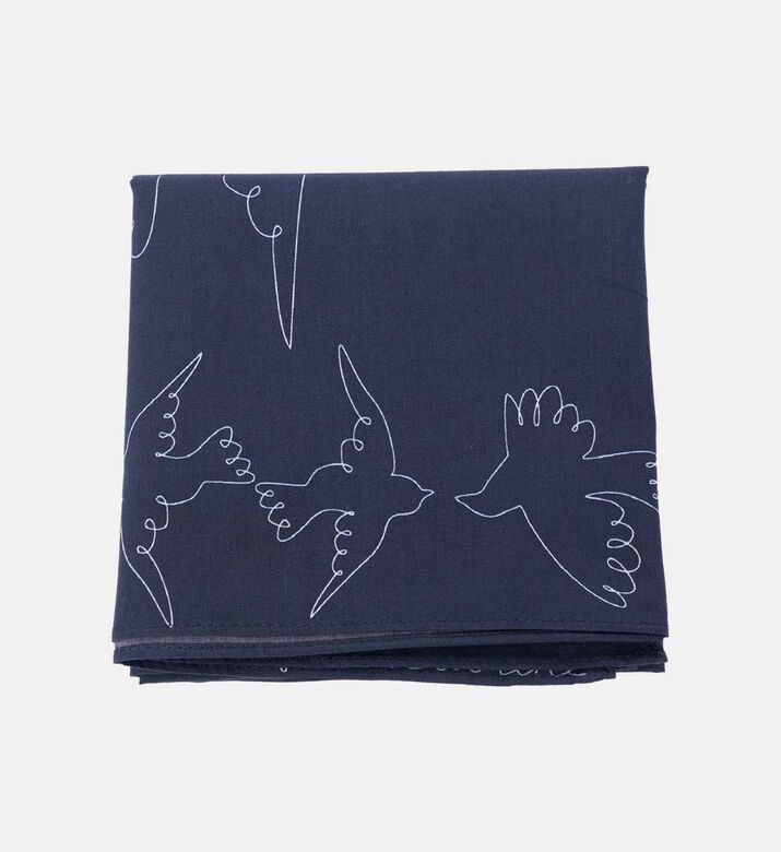 Embroidered Bird Square-shape Scarf