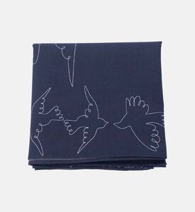 Embroidered Bird Square-shape Scarf Embroidered Bird Square-shape Scarf