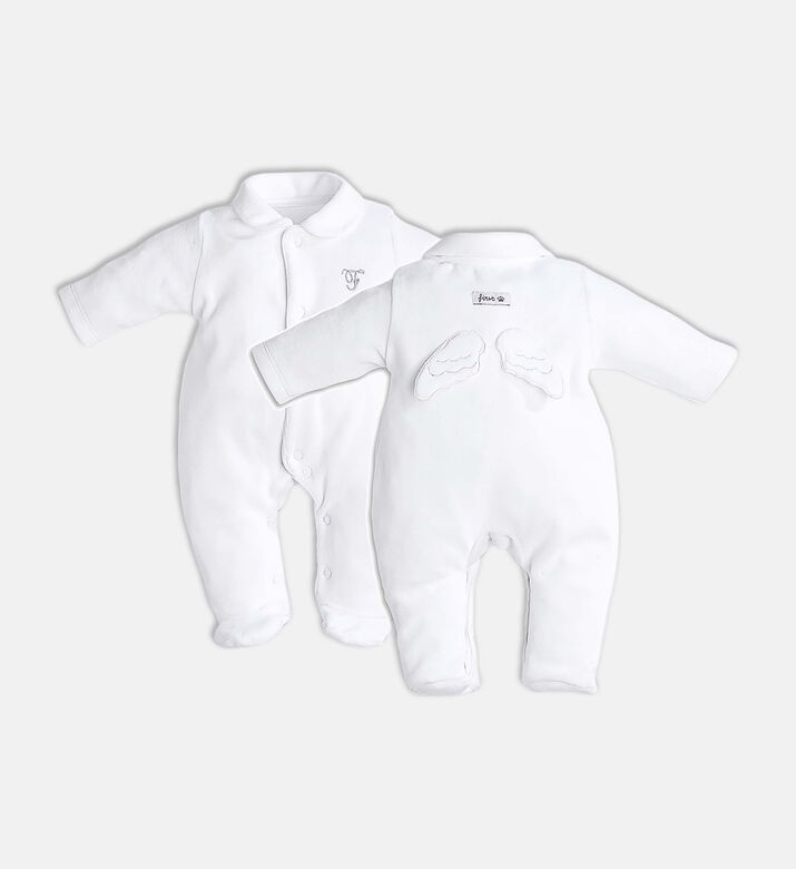 Embroidered Angel Wings Romper