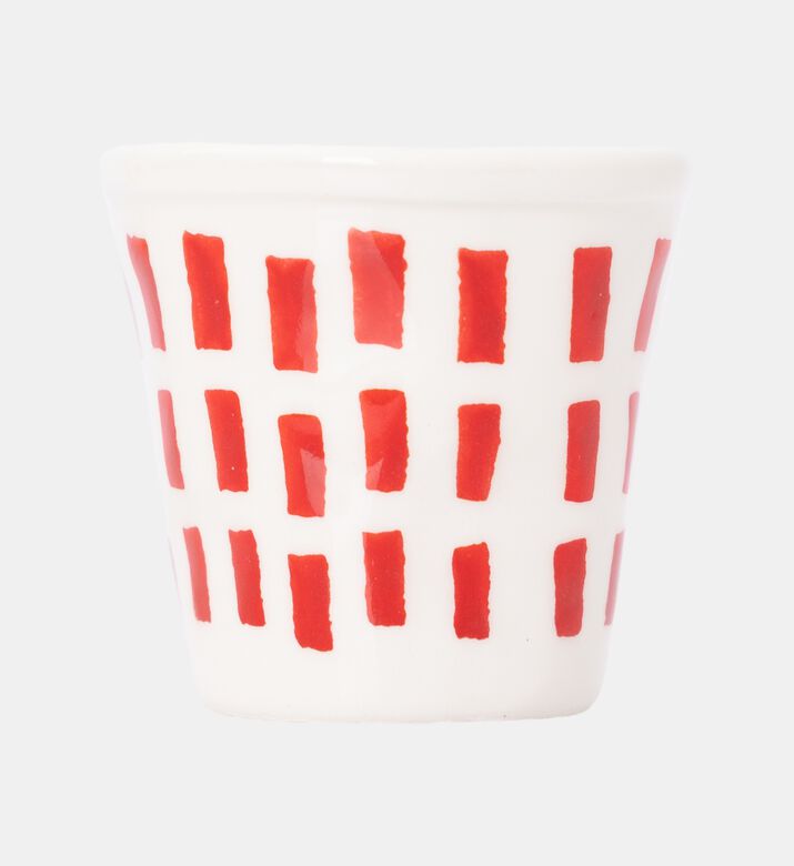 Easy Life Artisan 4-piece Coffee Cup Set, Red, Packshot View