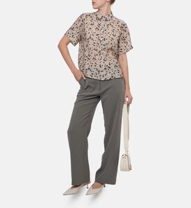 Samsoe All-over Print Button Closure Shirt, Model View