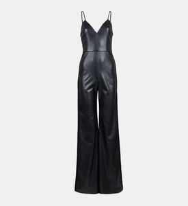 Christena Vegan Leather Jumpsuit Christena Vegan Leather Jumpsuit