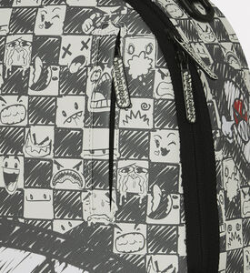 Sprayground Backpack Dlxsv Cream Check, Packshot View