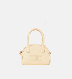 La Mia Bambina Mini Top-handle Logo Bag, Yellow, Packshot View