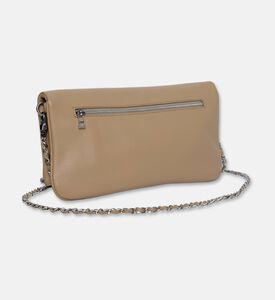 Zadig et Voltaire Rock Grained Leather Clutch, Natural, Packshot View