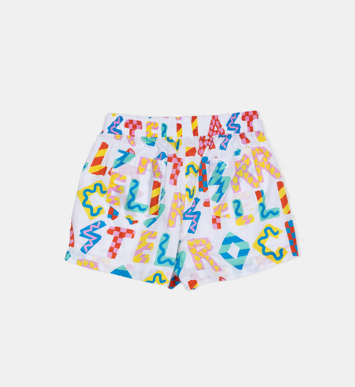 Cotton Alphabets Print Short