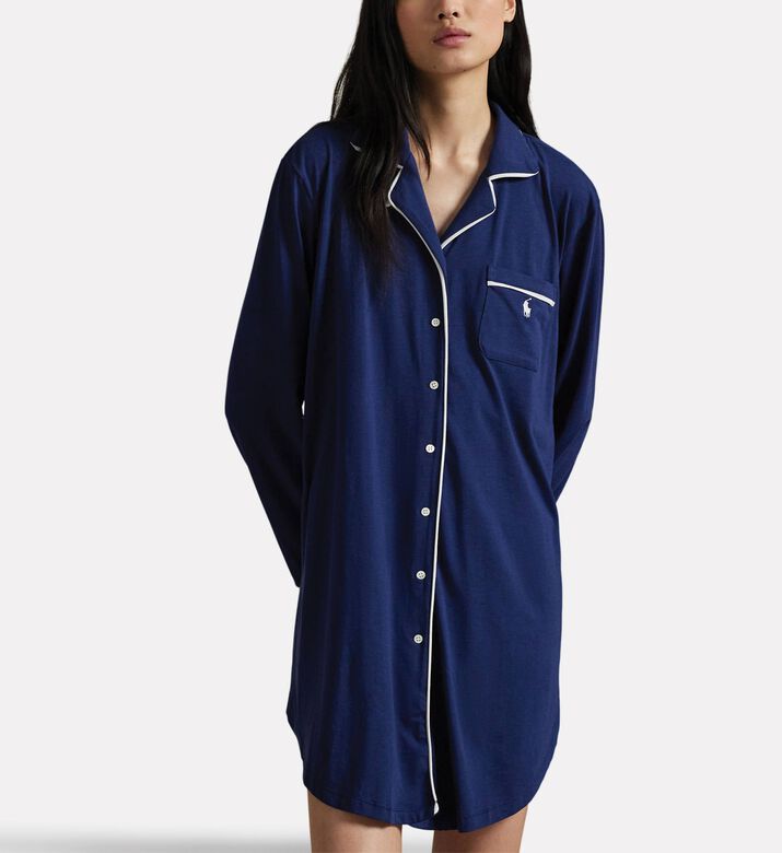 Polo by Ralph Lauren Button Closure Regular-fit Shirt Dress, Model View