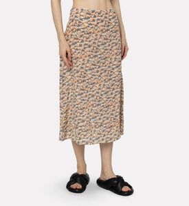 Marni All-over Floral-print Flared Skirt, Model View