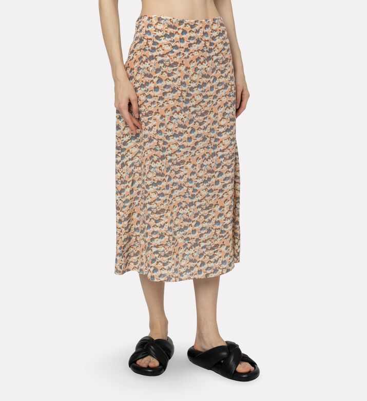 Marni All-over Floral-print Flared Skirt, Model View