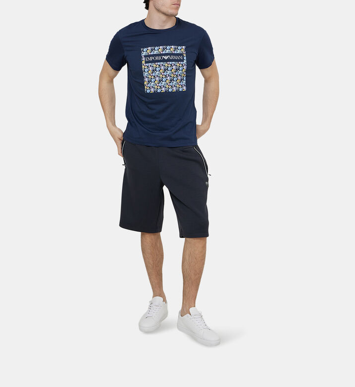 تيشيرت محبوك بطبعة