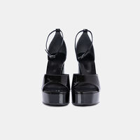 Patent Leather Platform Sandals