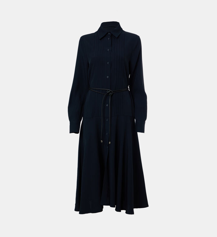 Button-down Long Sleeve Dress