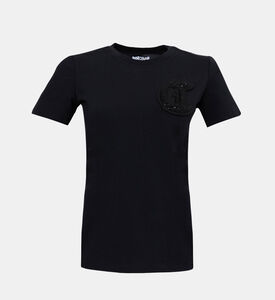 Cotton Sequined Logo T-shirt