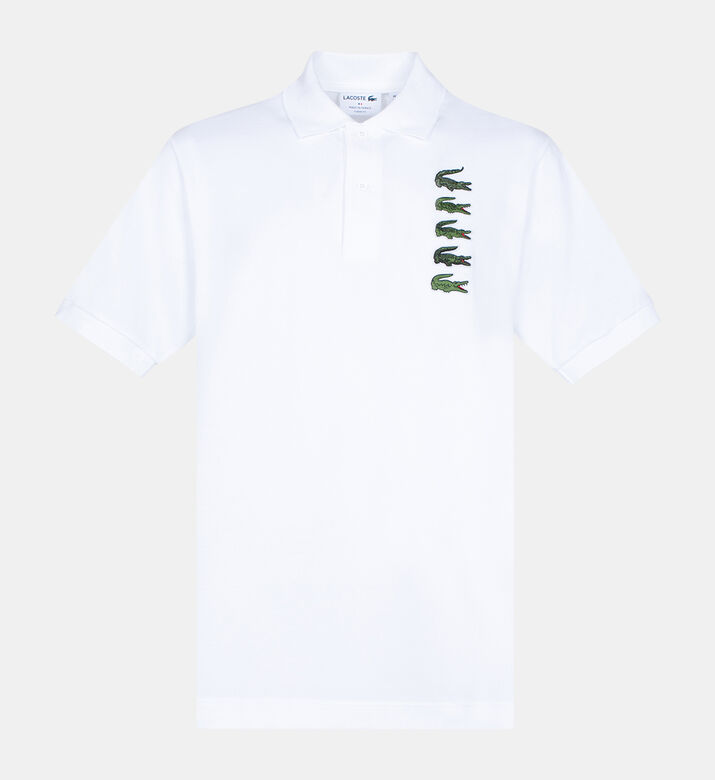 Croc Badge Pique Polo Shirt