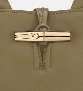 Longchamp Leather Bamboo Clasp Handbag, Packshot View
