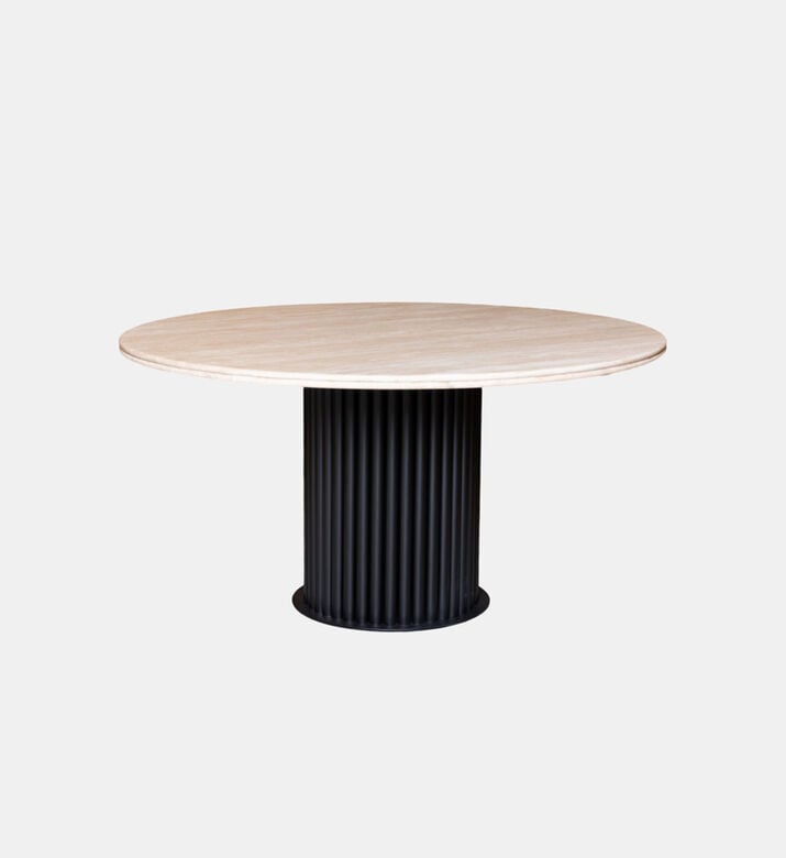 Home Deco and More Metal Base Round Dining Table, Packshot View