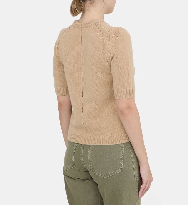 Cashmere Short-sleeve Sweater