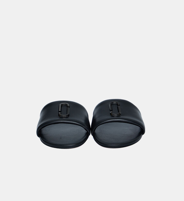 Marc Jacobs Leather Slide-on Sandal, Black, Eu-40, Packshot View