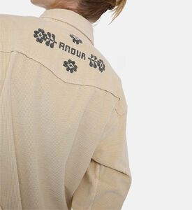 Maison Labiche Monselet Corduroy Love Shirt, Model View