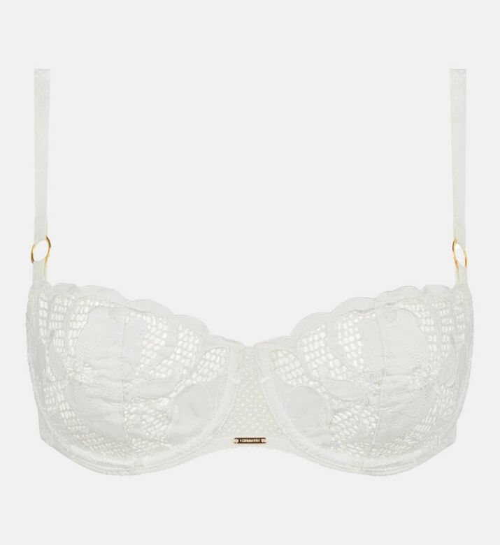 Embroidered Floral Lace Bra