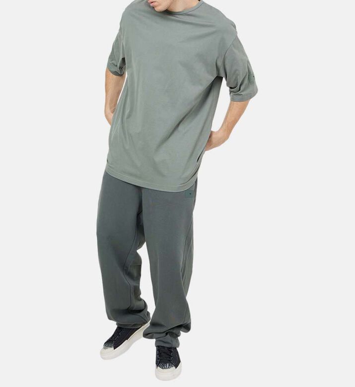 Y-3 بنطال قطن تيري مستقيم