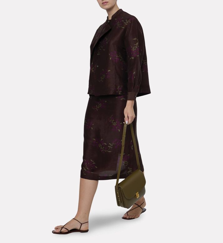 Soeur Helia A-line Floral-print Skirt, Model View