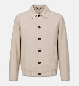 Slowear Wool Silk Button-front Bomber Jacket, Packshot View