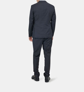 Single Breasted Wool Suit Blazer