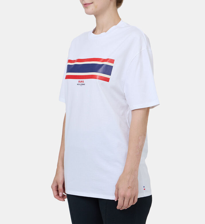 تيشيرت قطن بطبعة متباينة