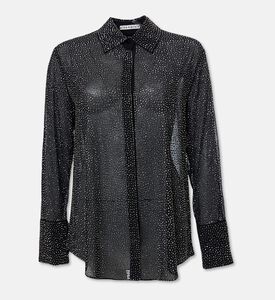 Alice and Olivia Embelle Button-down Shirt, Packshot View