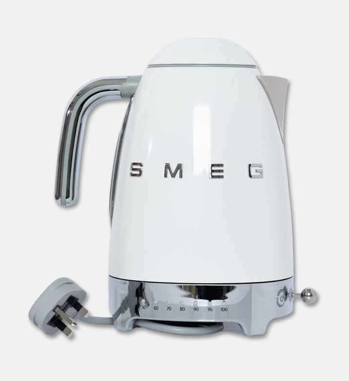 Smeg Variable Temperature Kettle, White, Packshot View