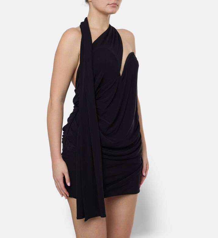 Cult Gaia Sirena Draped Mini Dress, Model View