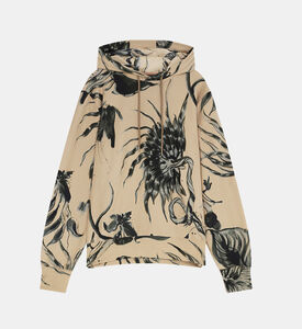 هودي مزين بطبعة أزهار