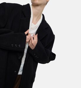 Source Unknown Button Closure Regular-fit Blazer, Black, Model View