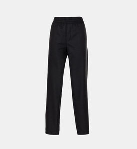 بنطال بساق مستقيمة وحزام مطاطي