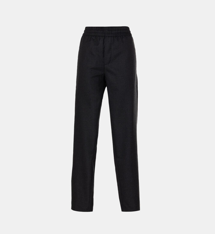 بنطال بساق مستقيمة وحزام مطاطي