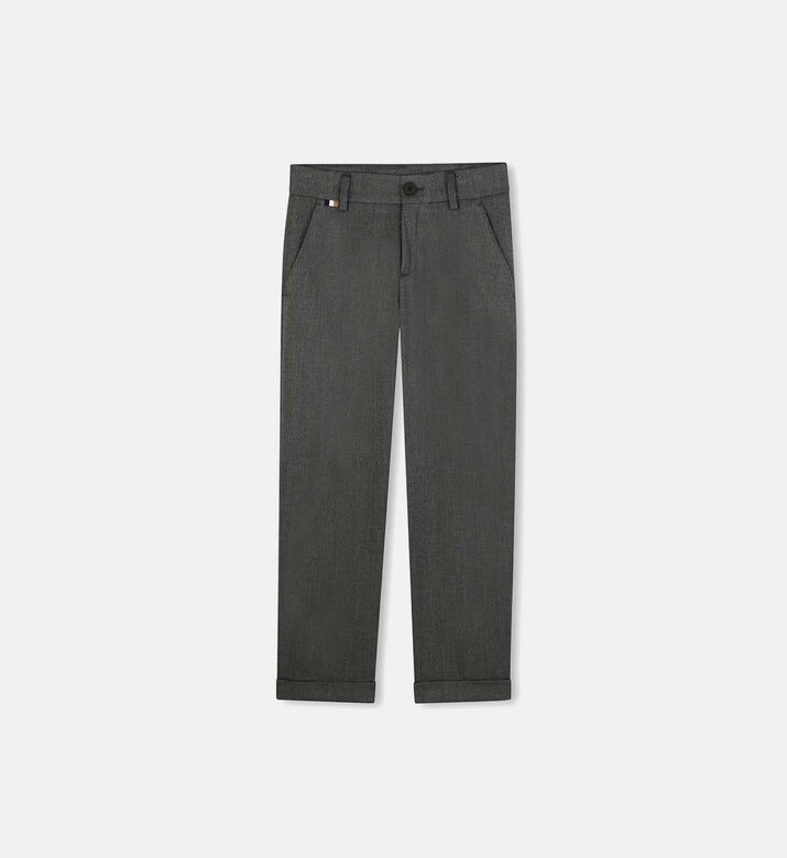 Herringbone-detail Suit Pants
