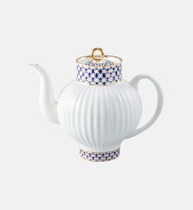 Cobalt Net Bone China Wave Tea Pot Cobalt Net Bone China Wave Tea Pot