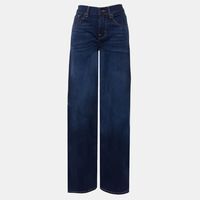Mid-rise Dark Wash Denim Pants