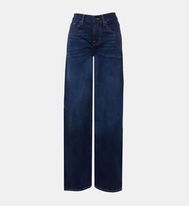 Mid-rise Dark Wash Denim Pants