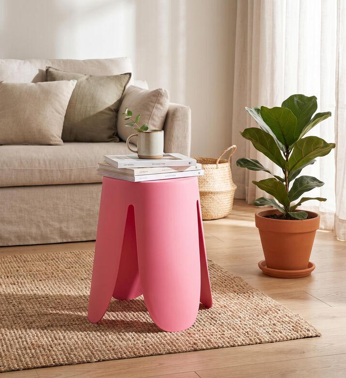 Leitmotiv Ravish Multi-purpose Stool, Pink, Packshot View