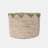 Corn Husk Zigzag Basket